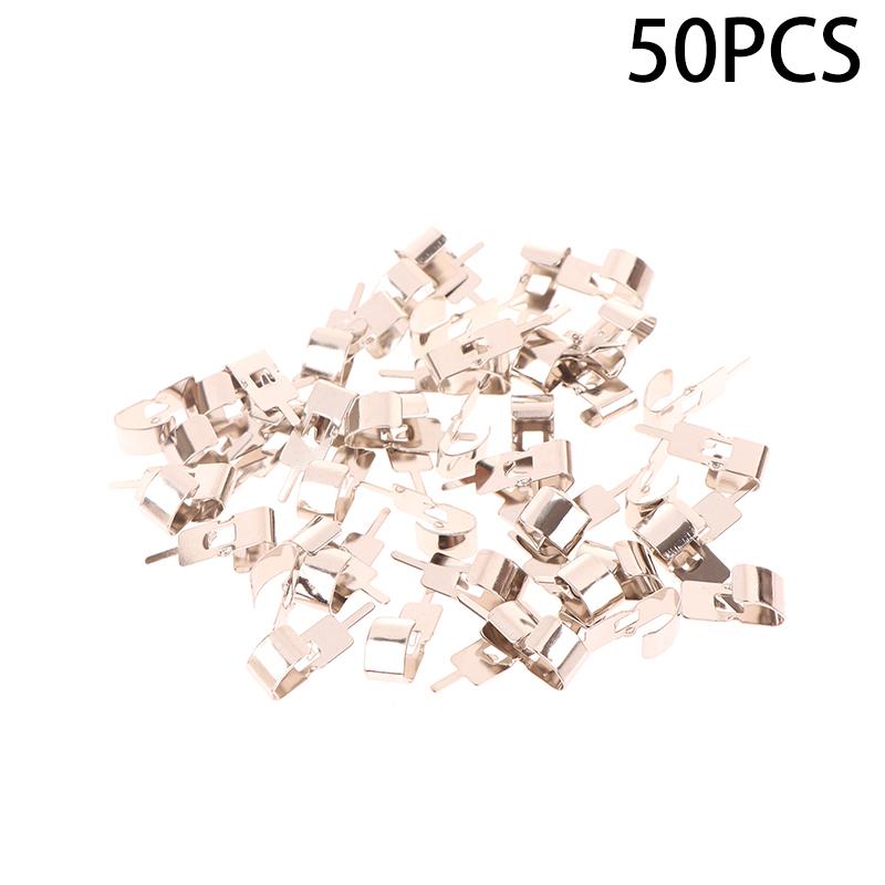 50Pcs Spring Steel 18650 Battery Clip 18650 Battery Holder Battery Contact Battery Insert