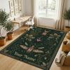 Native Art Theme Soft Crystal Velvet Rug Custom Name & Text Print Non Slip Floor Rug for Bedroom Living Room