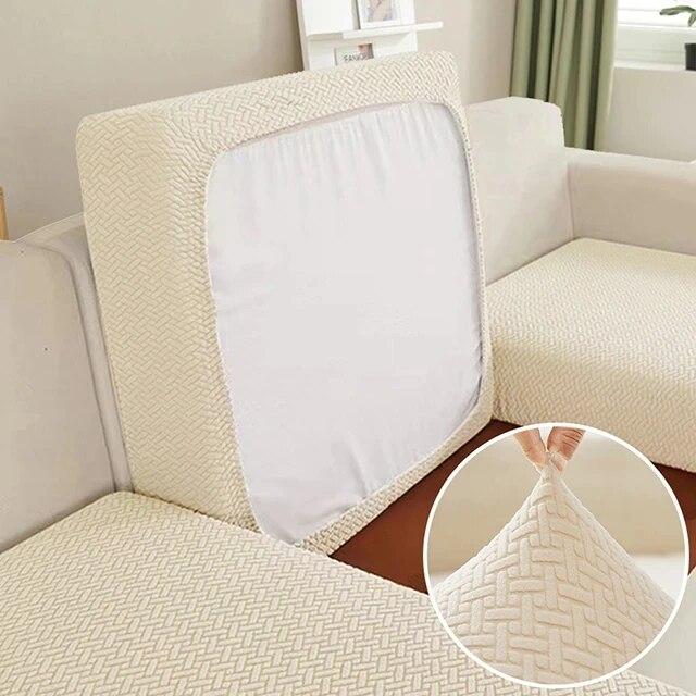 Jacquard Sofa Seat Cushion Cover for Living Room Pet Kids Furniture Protector T-shaped Sofa Cover Elasticity Armchair Seat Cover