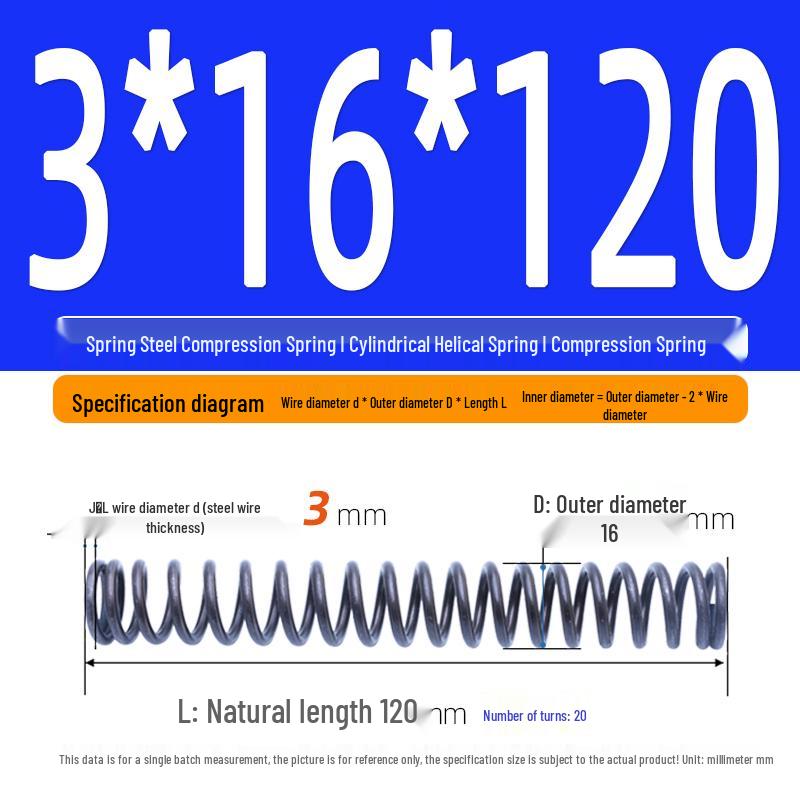 Compression Spring Y-Type Shock Absorbing Coil 3*16/17/18/19/20