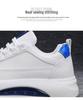 Men's Lightweight White Sneakers - Autumn Casual, Trendy & Breathable with Non-slip Thick Soles