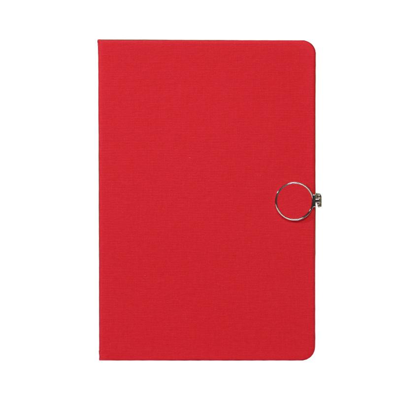(Logo engrave) A5 simple notebook with buckle design, thickened student diary, business meeting minutes, 132 inner pages, notepad