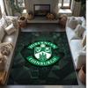 Tappeto Morbido per Pavimento Antiscivolo Hibernian FC Calcio Calcio Modello Tappeto per Interni Tappetino Decorazione Sportiva per Camera da Letto