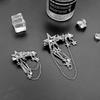 Punk Hair Clip for Women Girl Vintage Crystal Star Tassel Hairpins Harajuku Y2K Fashion Headwear Hair Jewelry Accessory