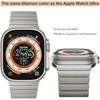 Watch Band for Apple Watch Ultra 3 2 1 49mm/Series 11 10 46mm/9 8 7 45mm/SE3 SE2 SE 6 5 4 44mm/3 2 1 42mm Replacement Titanium Strap