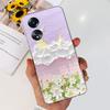 For Cover Oppo A58 4G CPH2577 Case Love Heart Butterfly Cover Shell For Oppo A78 5G 4G CPH2565 Soft Clear TPU Bumper Etui