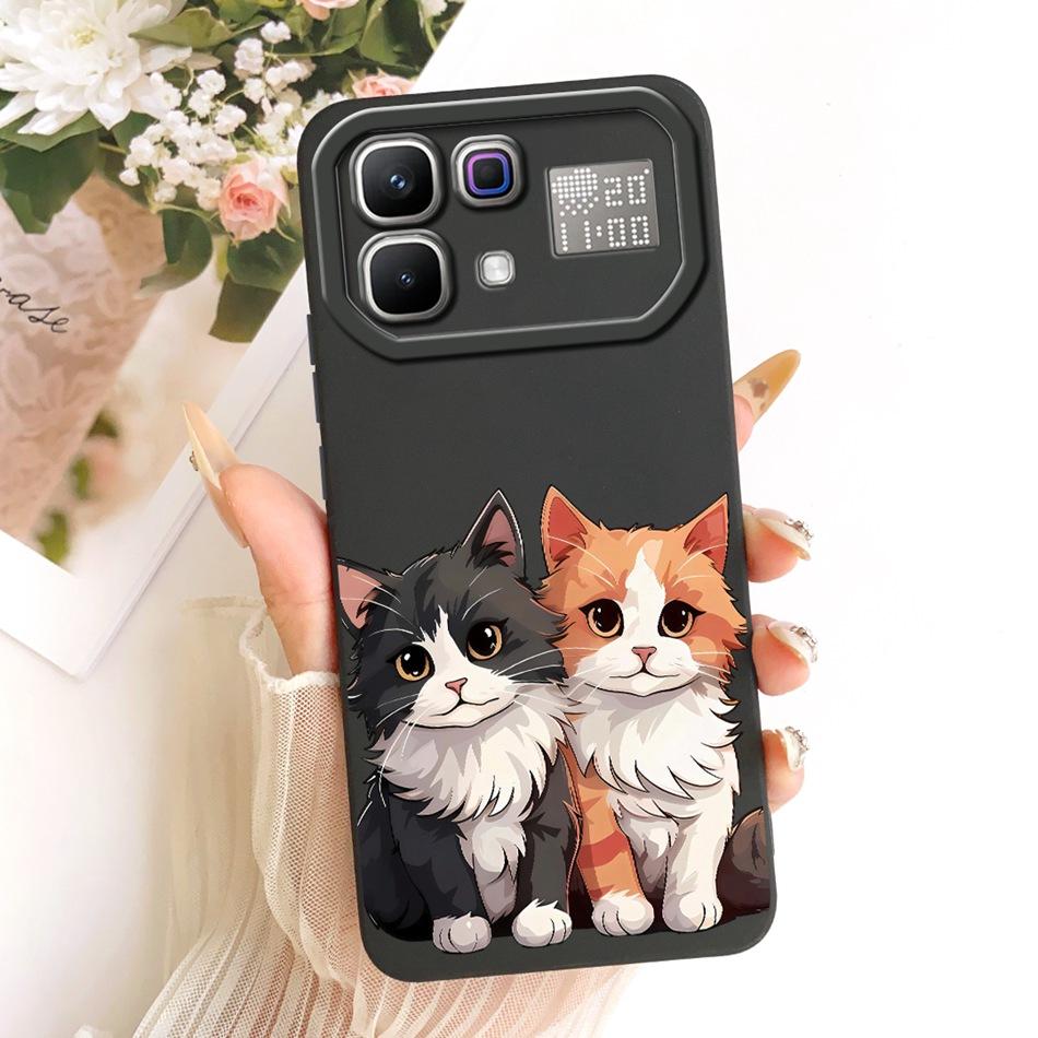 For Infinix Note 60 Pro Note60 Cute Cat Flower Cartoon Phone Case For Infinix Note 60 60Pro 5G Soft Silicone Covers Bumpers