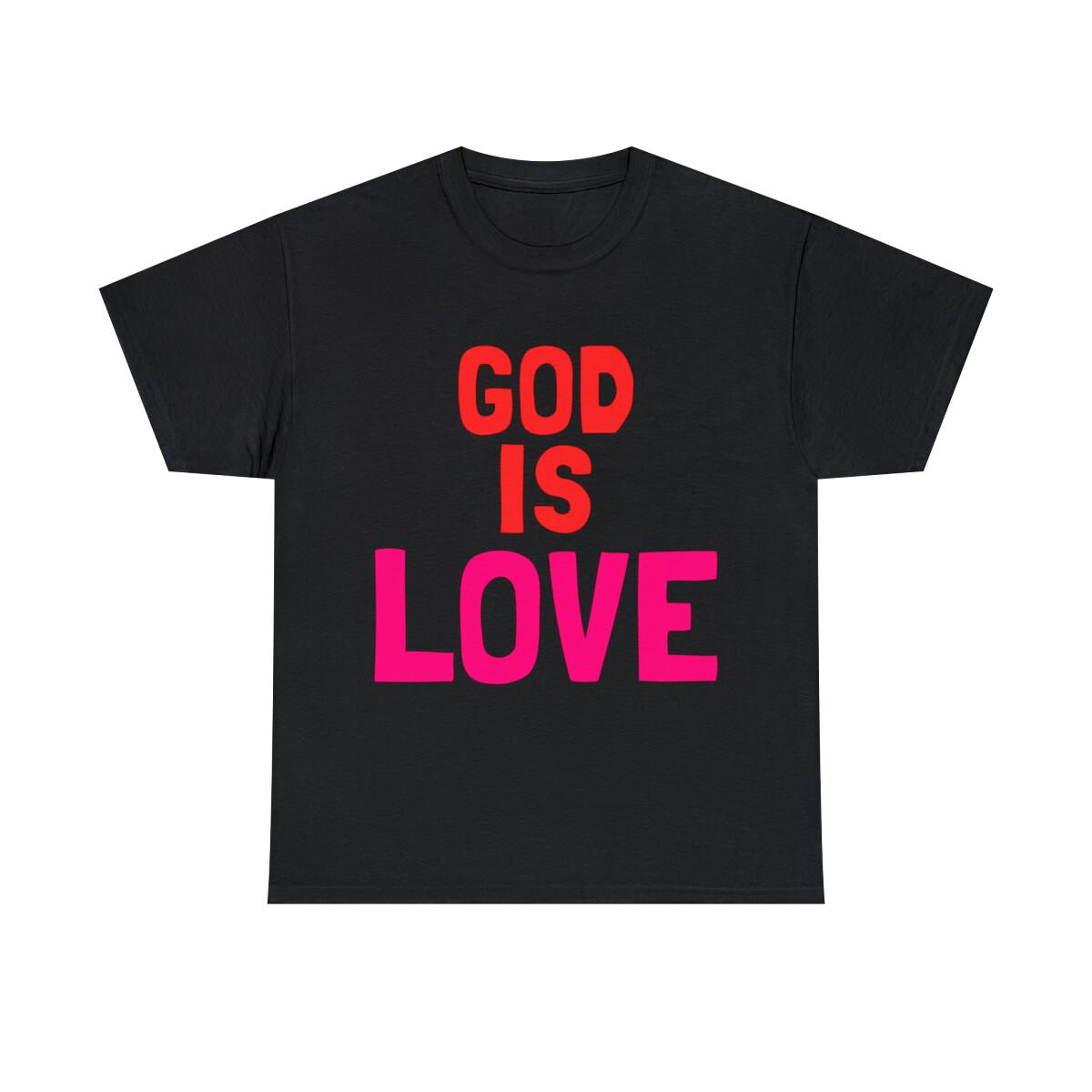 God Is Love Graphic Tee Shirt, S-5XL XXXL