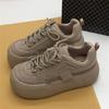 Sneaker Retro Inverno Donna Chunky Calde Casual Scarpe Vulcanizzate Donna Stivali con Zeppa Alta Moda Stringate Low Top