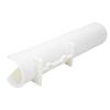 Plastic Fishing Rod Single Hole Bracket Holder Straight Side Mount Accessory White