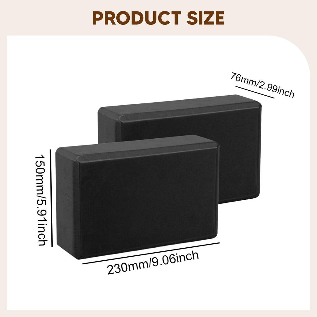 2 Blocks of , Accessories EVA Foam Exercise for Training And Meditation
