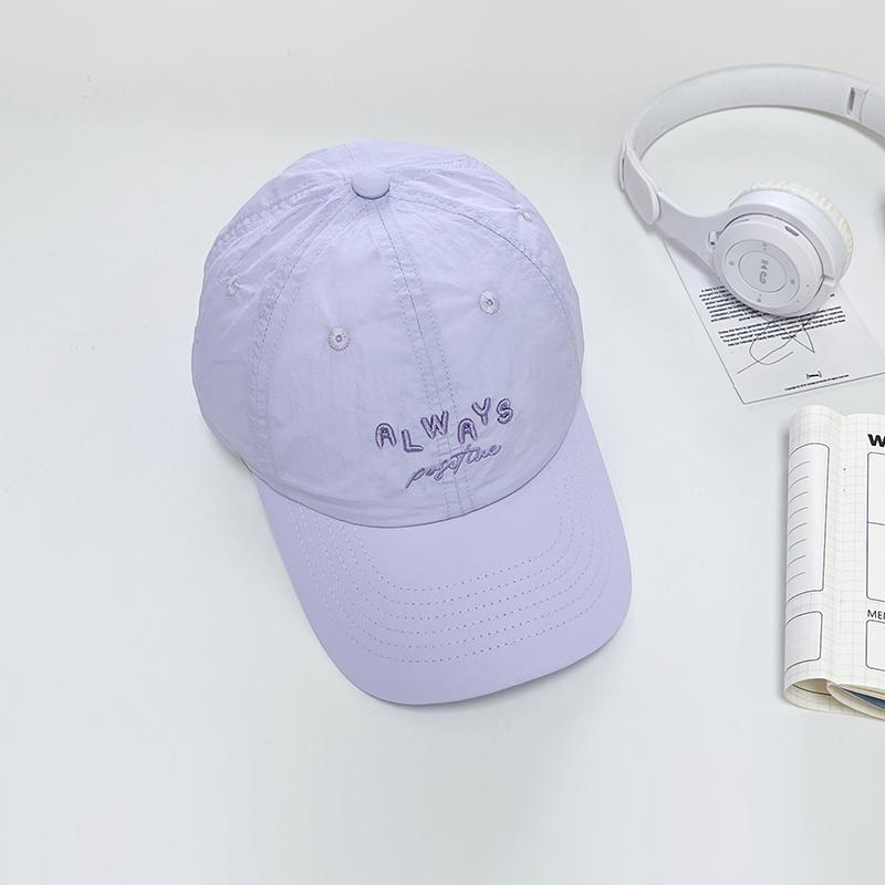 Spring and summer sunshade breathable sun hat, children's embroidered letter baseball cap, quick drying waterproof duckbill cap