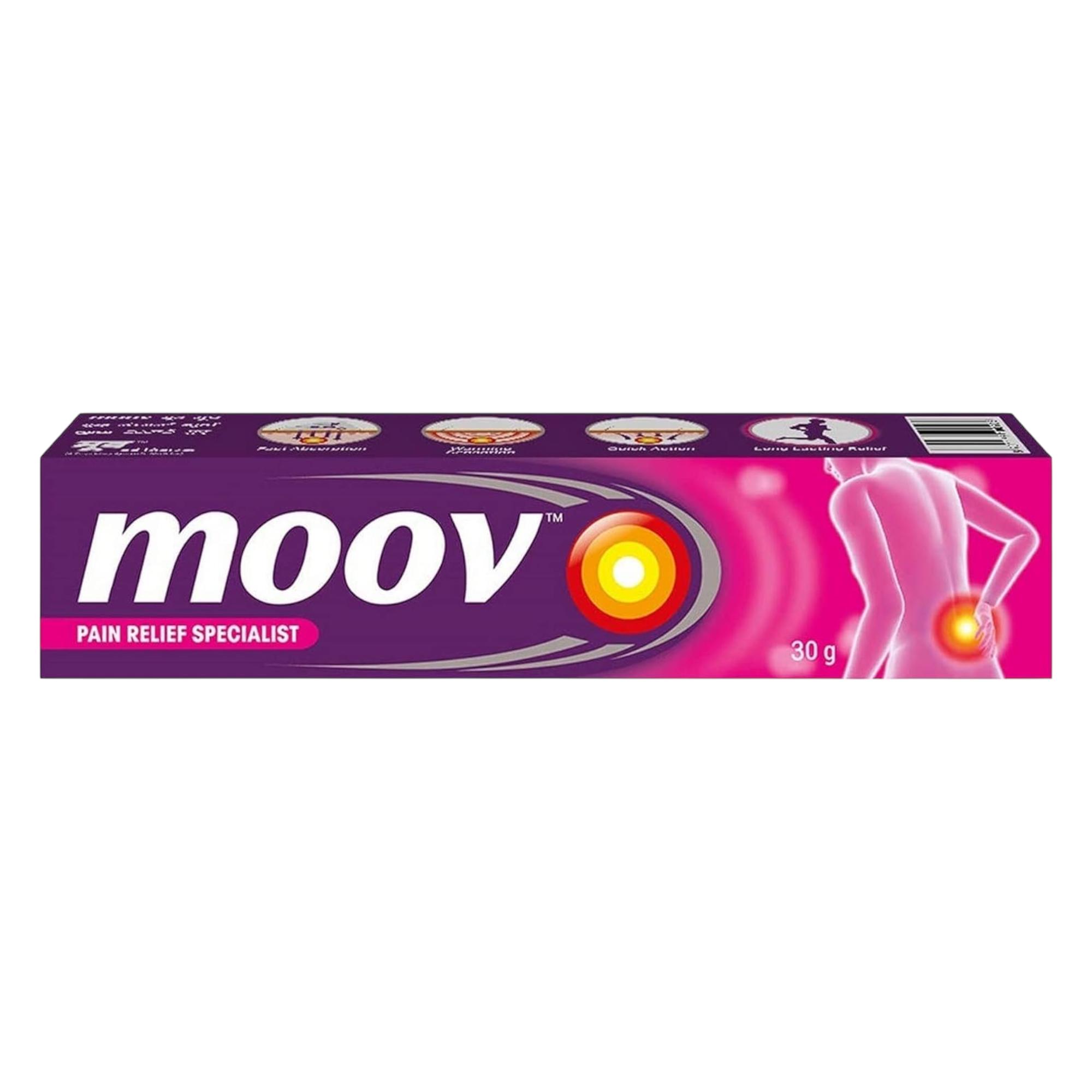 

Moov Pain Relief Cream 30G Tube Pack of 1 for Back Pain, Muscle Pain, Joint Pain, Knee Pain, Quick Absorption