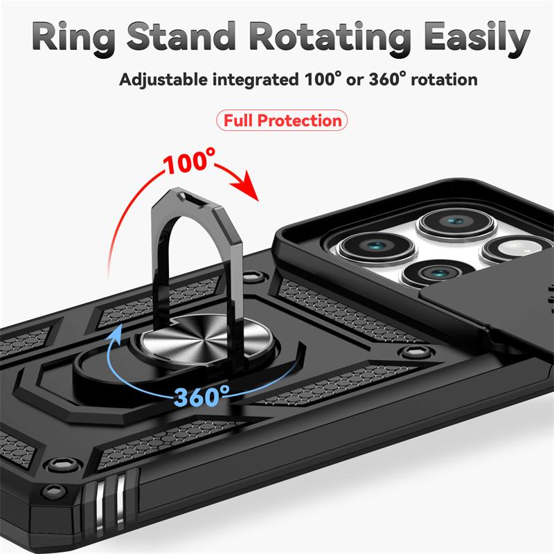 Full Cover For Motorola Edge 2025 Case For Moto Edge 2025 Push Window Magnetic Phone Holder Back Case For Moto Edge 2025 Case