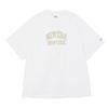 New Era Unisex Short Sleeve Oversized Cotton Classic Size L T-Shirt, College, White,