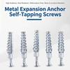 Light Duty Metal Expansion Anchors 1Pcs Strong Load Anti-Loosening Design for Household Shelf Mounting Repair