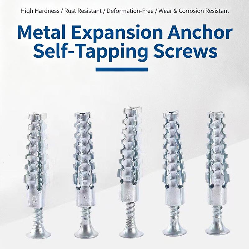 Light Duty Metal Expansion Anchors 1Pcs Strong Load Anti-Loosening Design for Household Shelf Mounting Repair