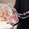 Applicable To Apple 16/17PROmax Cat Bracelet Mobile Phone Case iPhone14/15 Transparent Anti-drop Protective Case