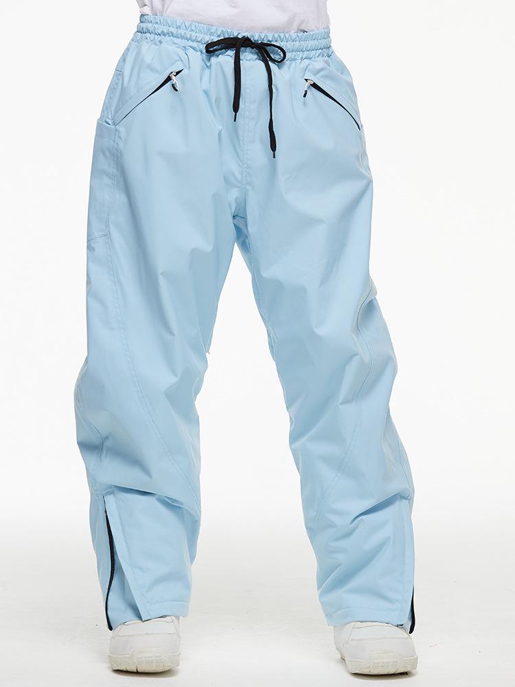 Unisex Waterproof Thickened Ski Pants - Warm, Loose Fit for Winter Sports