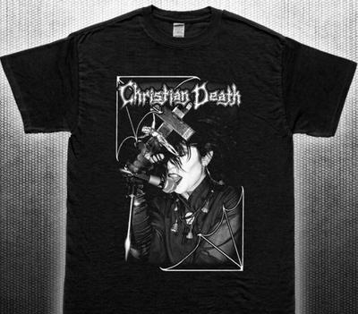 Rare Christian Death T-Shirt Black Cotton Short Sleeve S-3XL T-Shirt For Fans