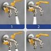 Double Outlet Garden Hose Faucet -1/2 Inch Connection, Ideal for Watering and Lawn Care, Compatible with Sprinklers and Hose Gun