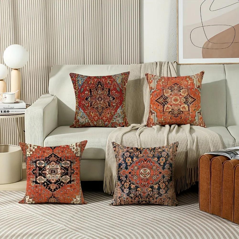 Bohemian Ethnic Style Pillowcase Living Room Sofa Cushion Cover Bedroom Room Home Decoration