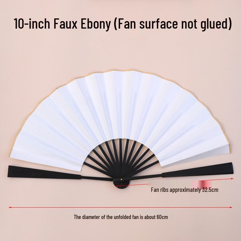 Blank Xuan Paper Folding Fan for Calligraphy and Drawing - Chinese Ancient Style Xuan Paper Folding Fan [Please note for adhesive]