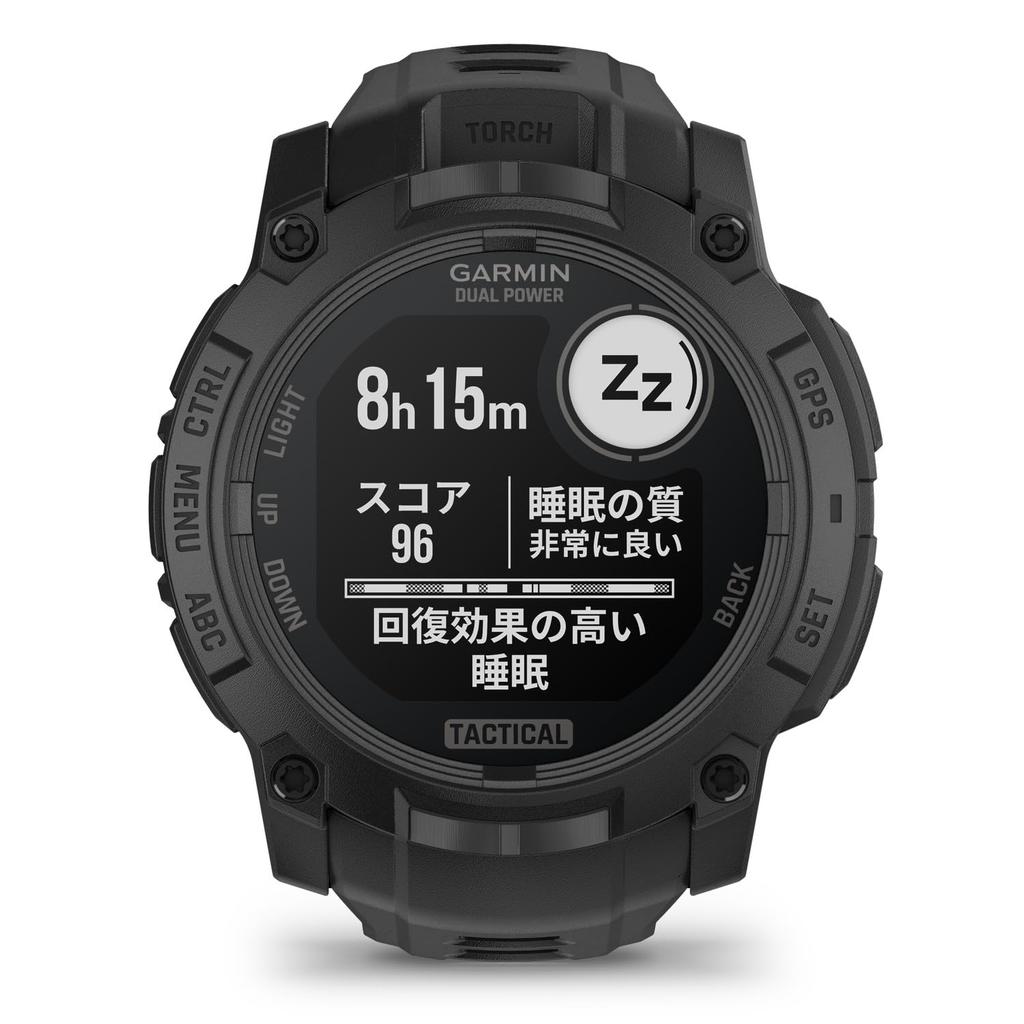 Garmin Instinct 3 Tactical Dual Power Watch 50mm Black 010-02935-80