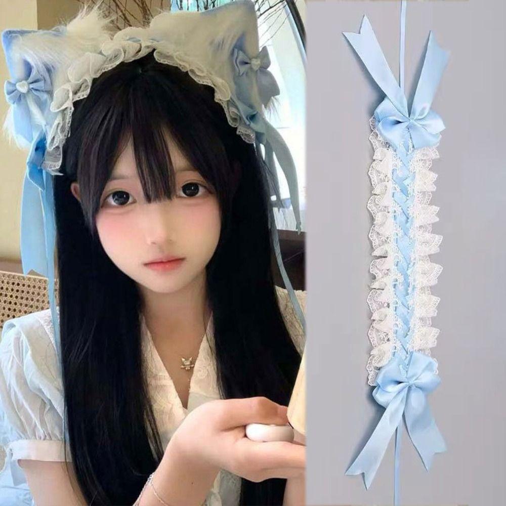 Lolita Cat Ears Headband Lace Headdress New Headwear  Hair Accessories