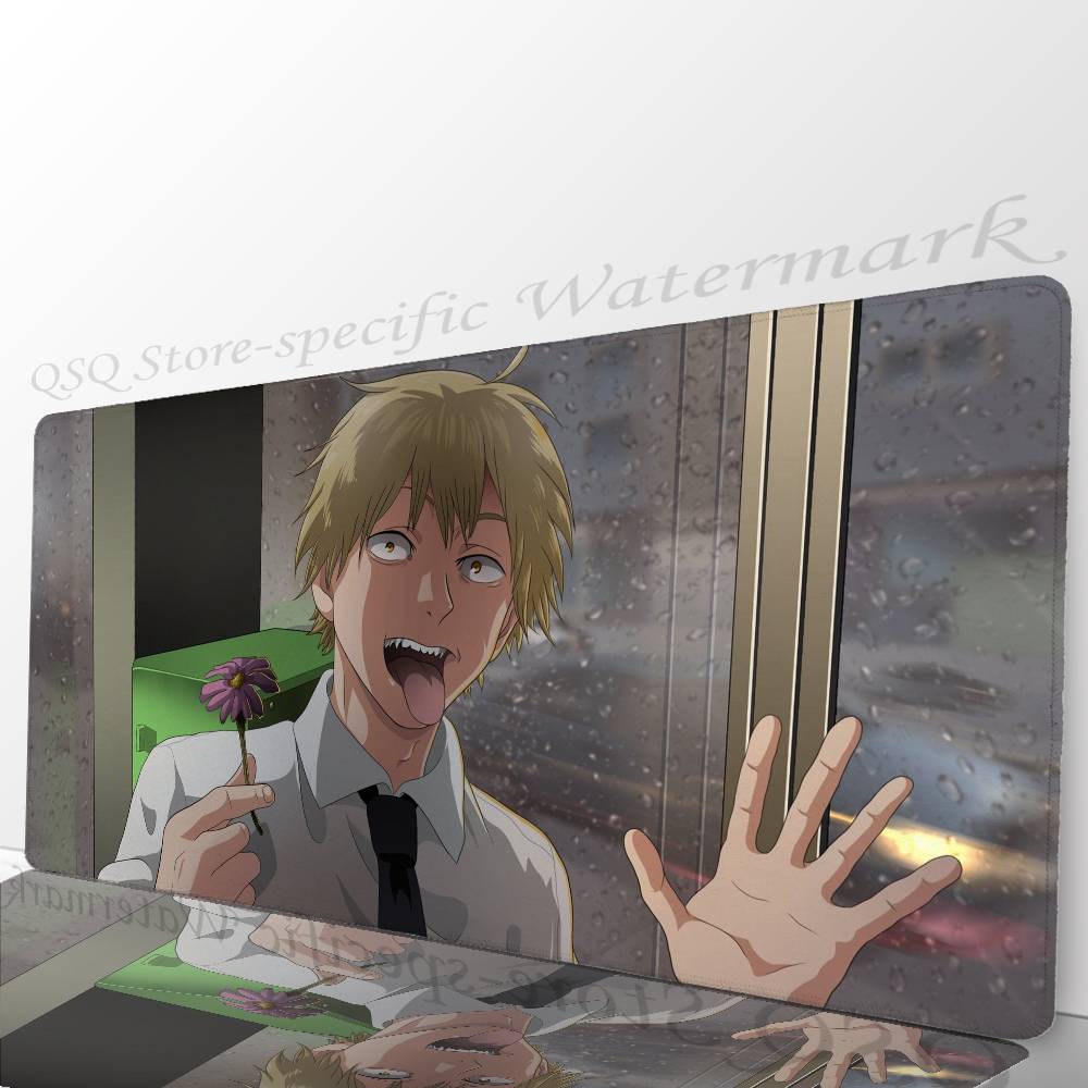 Denji Anime Chainsaw Man Mousepad Mouse Mat Desk Mat With Pad Gaming Accessories Prime Gaming XXL Keyboard Pad Padding Mat