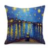 Housse de coussin d'art vintage Van Gogh Peinture à l'huile Housse de coussin Décoration de canapé de salon