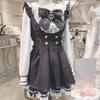 Japanese Y2 Aesthetics Vintage Bow Dress Shorts Set Women Gothic Lolita Style Long Sleeve Shirt Dress Elegant Party Dress Suits