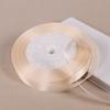 25 Yards 6/10/12/15/20/25/32/38/50/75mm Beige Color Polyester Satin Ribbon for Wedding Party Decoration&DIY Gift Wrapping Ribbon