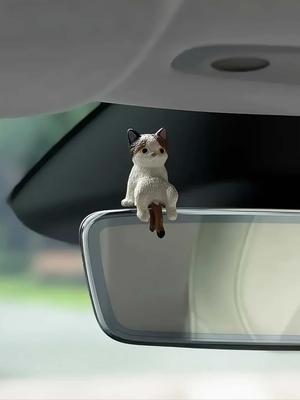 4-teilige niedliche Katzen-Armaturenbrett-Dekorationen für das Auto - Mini-Cartoon-Dekoration, geeignet für das Auto & den Bildschirm