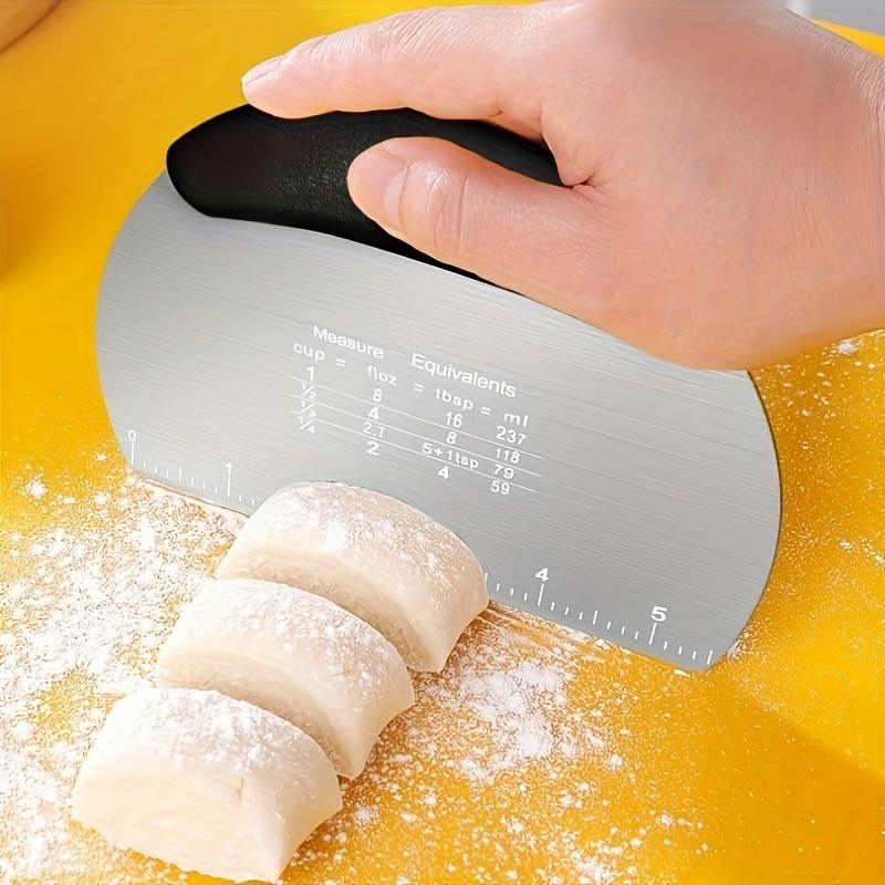 1pc  Dough scraper  Stainless steel cutter Food scraper  Pastry cutting tool Pastry bread cutting board  Baking tool  Kitchen Gadgets