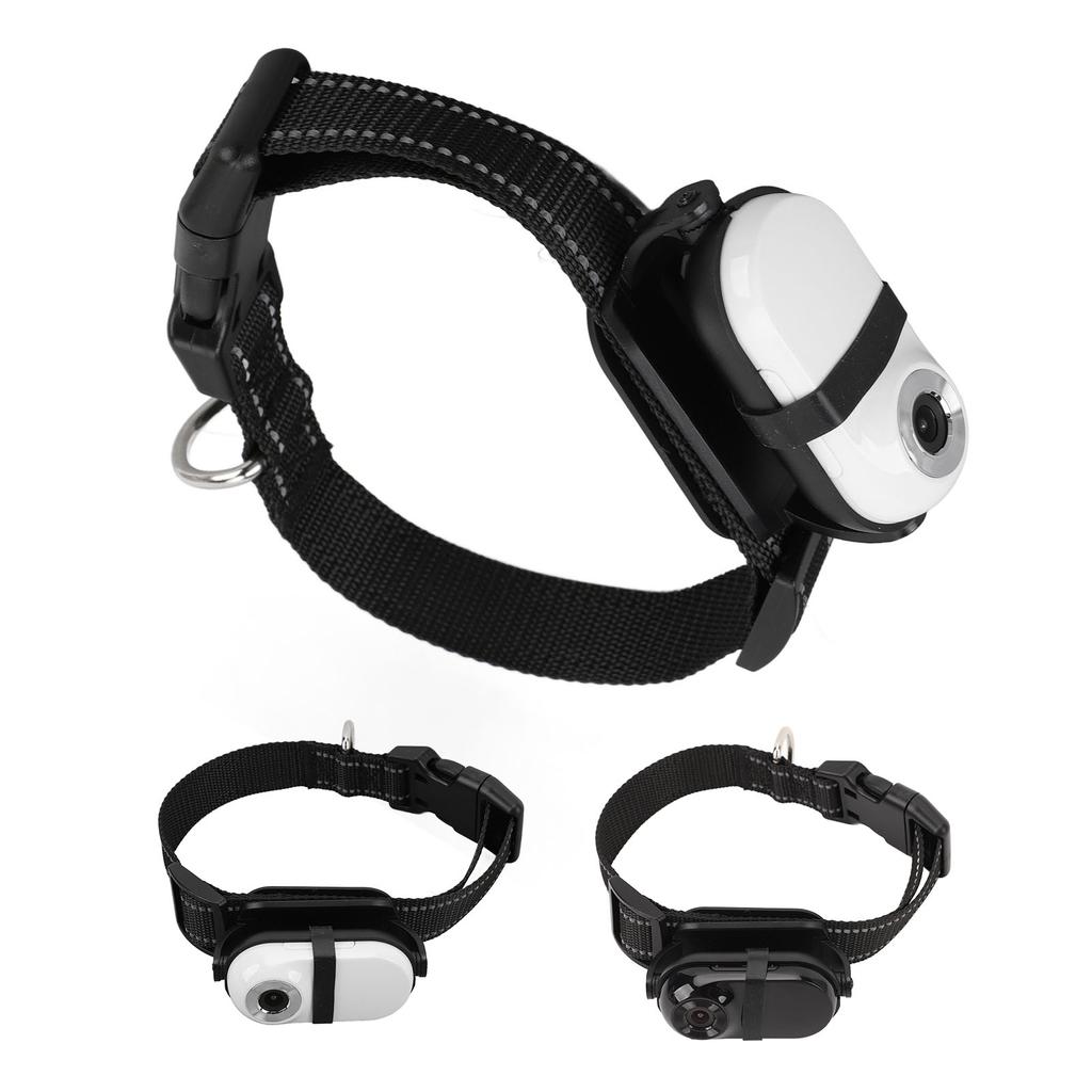 Pet Collar Camera 1080P Back Clip Adjustable Angle View Wifi Wireless Dog Tracker Collar Action Came