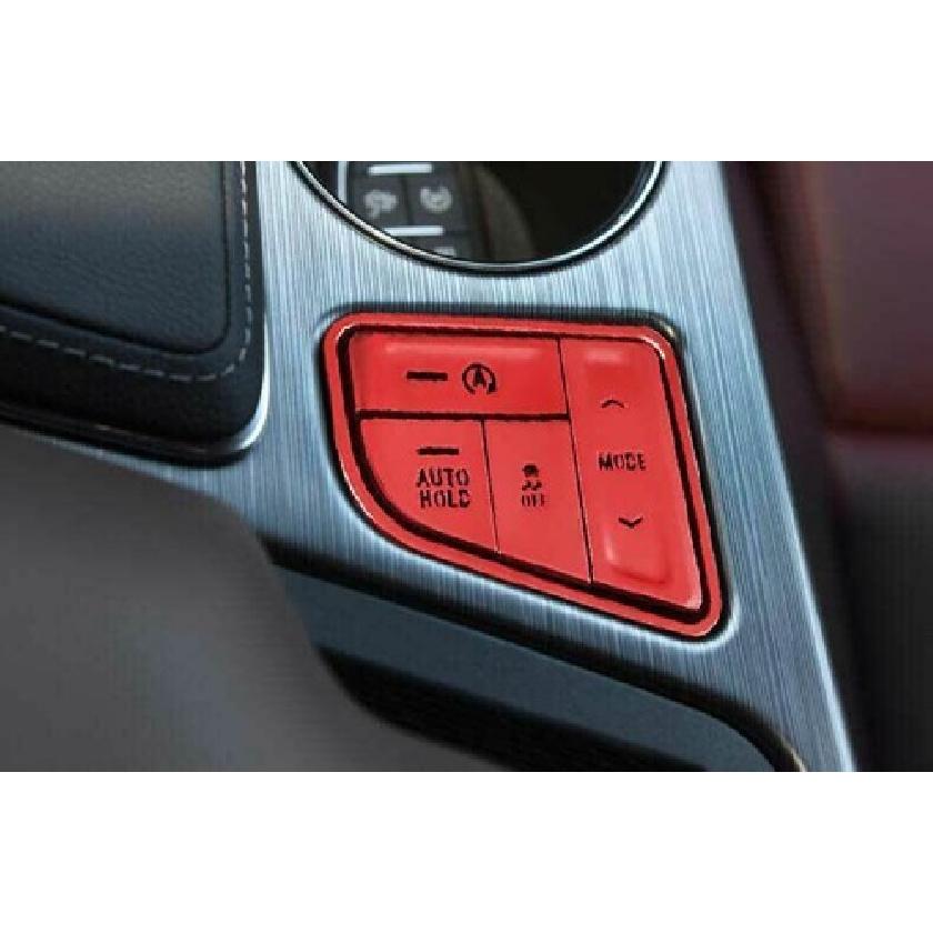 For Cadillac CT4 2020-2022 Red Aluminum Alloy Center Console Button Decoration