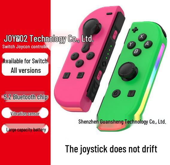 Switch Joy-Con Wireless RGB Bluetooth Game Controller Pair with Lights