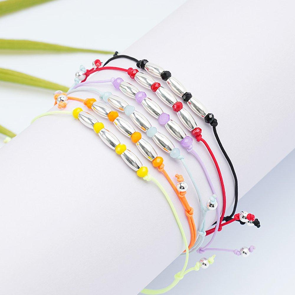 [925 Silver] Free Size Neon Bracelet (22As001)
