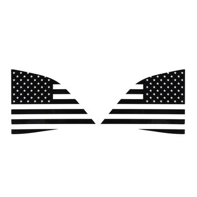2pcs American Flag Car Window Decal Sticker Fits For Dodge Challenger 2008-2022