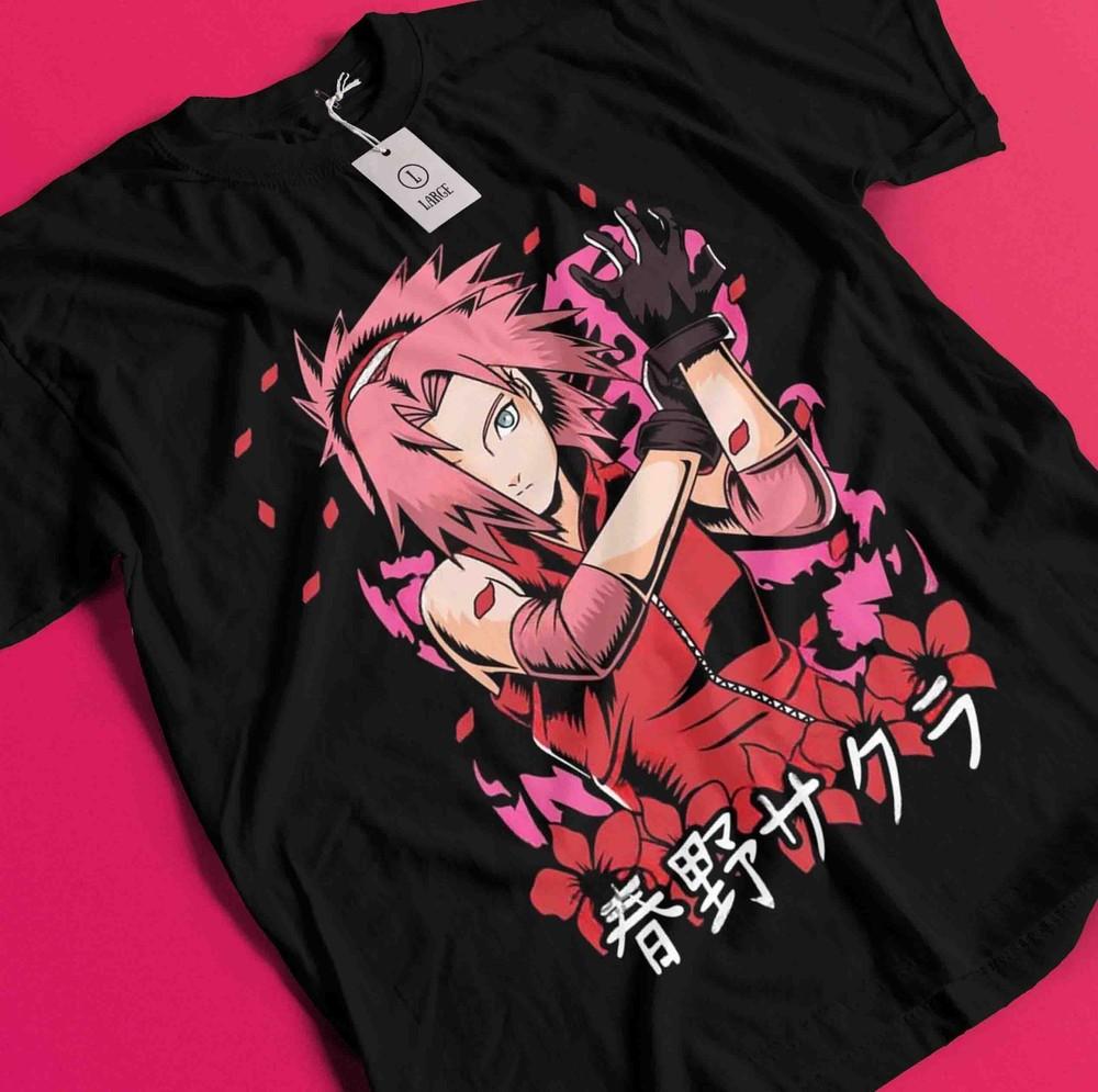 

Naruto Tshirt Sakura T-Shirt Tsunade Shirt Madara Kakashi Hinata Kurama Sasuke BB958 3XL