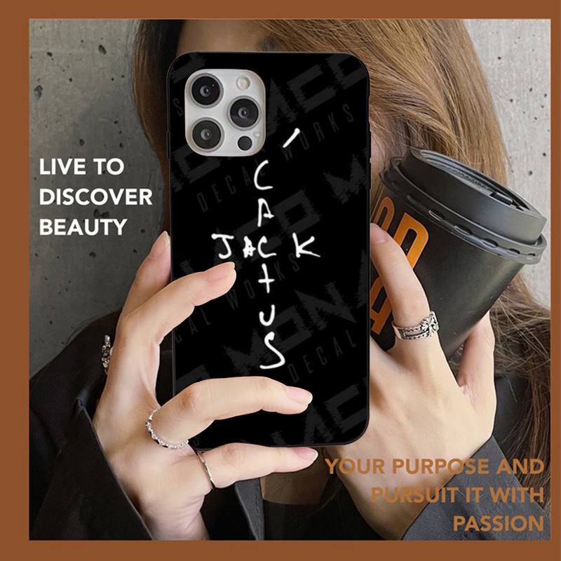 Cactus Jack Travis Scott Hiphop Phone Case For iPhone 13 11 8 7 6 6S Plus X XS MAX 5 5S SE 2020 XR 11 Pro DIY Funda