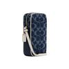 Coach N/S 11 Chambray Floral Print Canvas Crossbody Bag Small Women Bags Denim-Blue C2943-IMDEI