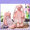 Adorable Plush Bunny Doll Soft Long-eared Stuffed Animal With Pink Fur 45cm To 65cm