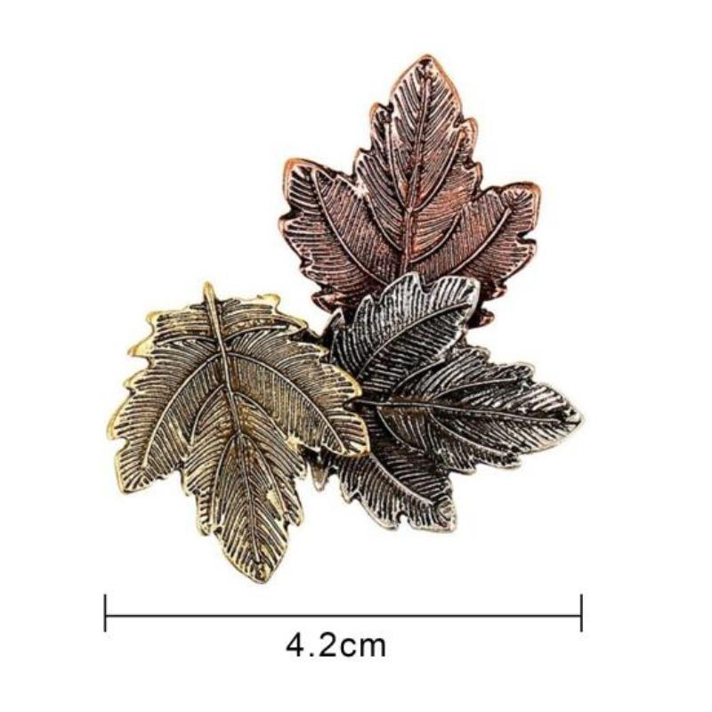 Vintage Three Leaves Brooch Pin Scarf Sweater Dress Women's Decor Gift