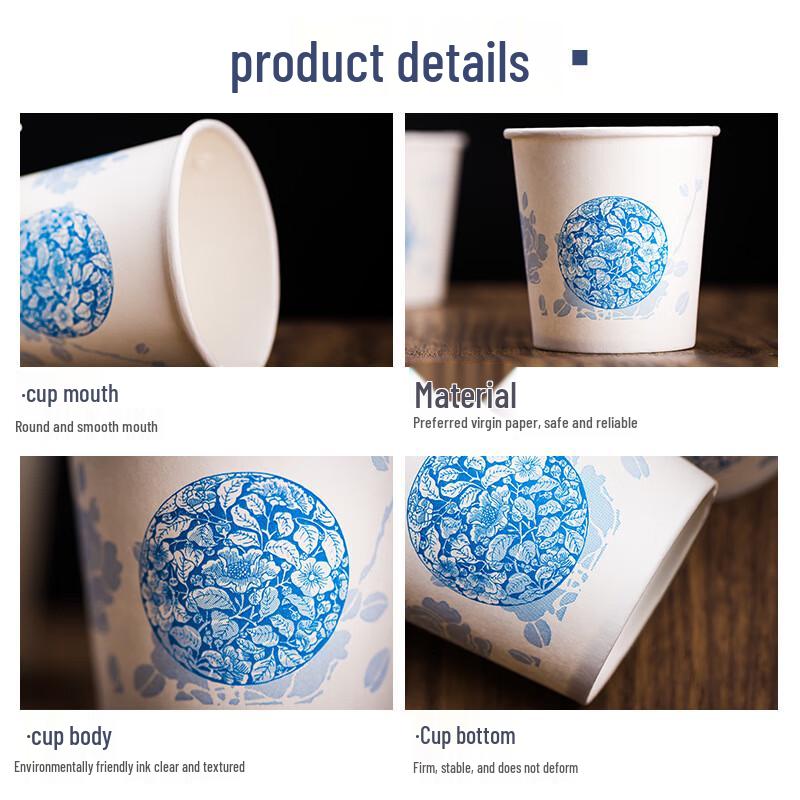 Mr. Corn 9oz Bamboo Pulp Disposable Paper Cups