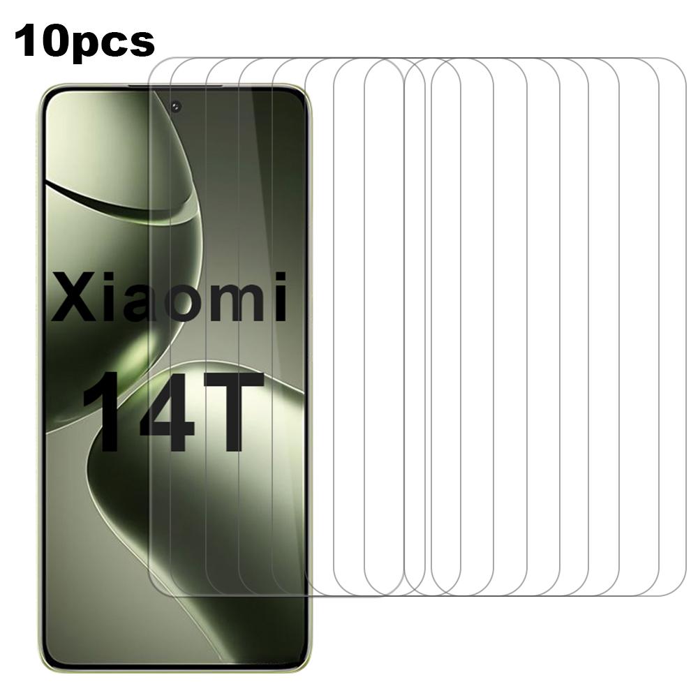 

10Pcs/Pack For Xiaomi 14T/14T Pro Screen Protector High Aluminum-Silicon Glass Film Type A