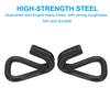 PATIKIL 4pcs Ratchet Double J Hook Load 5511 LBS 8.7mm Tie Down Strap Webbing
