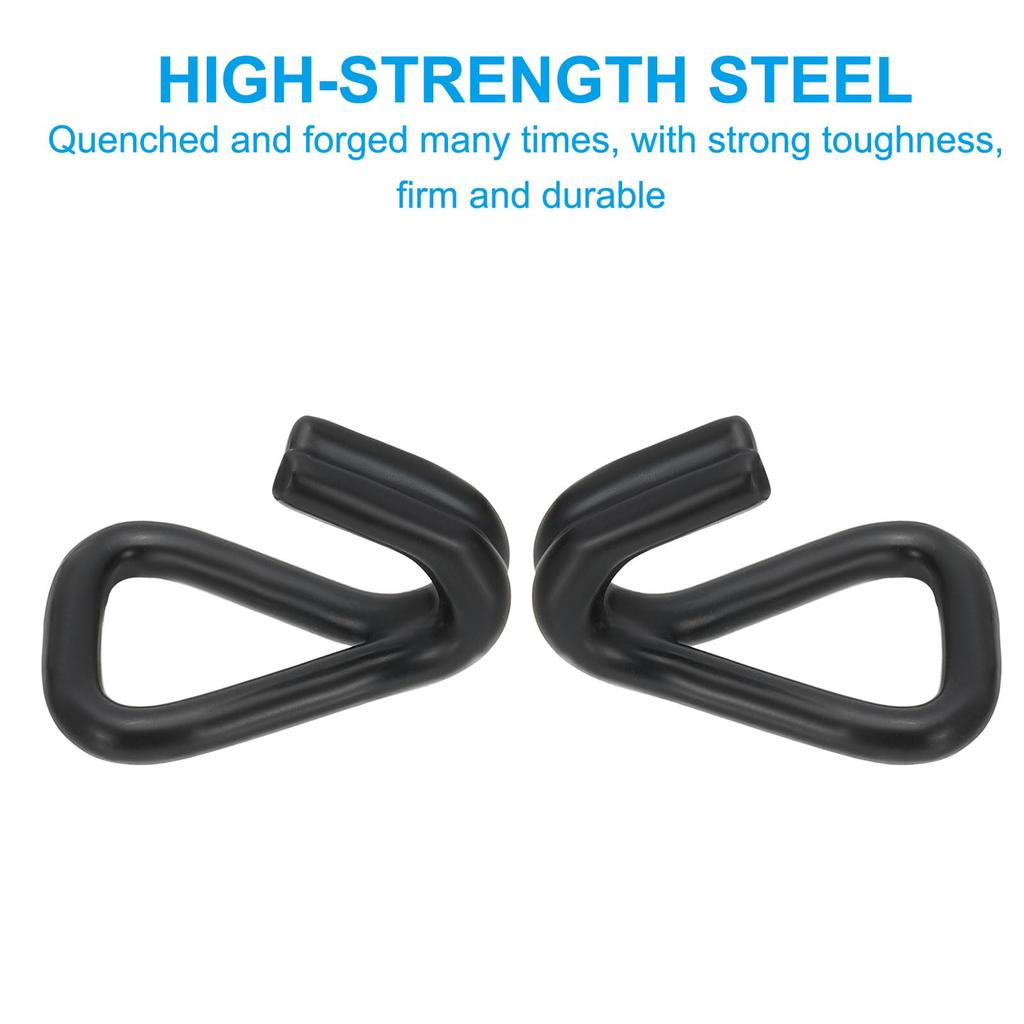 PATIKIL 4pcs Ratchet Double J Hook Load 5511 LBS 8.7mm Tie Down Strap Webbing