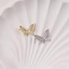 Light Luxury Two-Tone Butterfly Pendant Necklace - Gold & Silver Fashion Accessory for Women